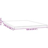 vidaXL Nadmadrac 120 x 210 x 5 cm cijene