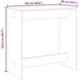  Barski stol boja starog drva 102x50x103,5 cm konstruirano drvo | shoptok.hr