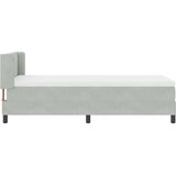  s opruga kutije Svijetlo siva 200 x 100 cm Baršun | shoptok.hr