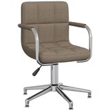 vidaXL Vrtljiv jedilni stol taupe blago, (20940186) | Shoptok.si