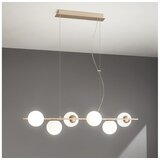  Ondaluce - Visilica na sajli MONILE 6xE14/10W/230V zlatna/bela | Eponuda.com