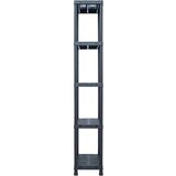 vidaXL Stalci za pohranu 2 kom crni 125 kg 60 x 30 x 180 cm plastični | shoptok.hr