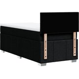  Krevet s oprugama i madracem crni 100 x 200 cm od tkanine | shoptok.hr