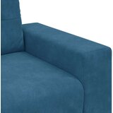  2-delna sedežna garnitura z blazinami modri žamet, (22054464) | Shoptok.si