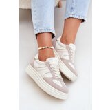 Boto Women's Platform Sneakers Beige Lesida | Shoptok.si