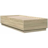  Krevetna konstrukcija s LED svjetlom Hrast sonoma 80 x 200 cm | Eponuda.com