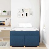  Konstrukcija postelje z vzmetnico Modra 120 x 200 cm blago, (5000126018) | Shoptok.si