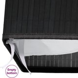  Košara za rublje od bambusa s 2 odjeljka crna 72 L | shoptok.hr