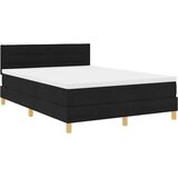  s opruga kutije s jastukom Crna 140 x 190 cm tkanina | shoptok.hr