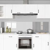 vidaXL Zaščita za kuhinjo 2 pcs Svetlo siva 110 x 50 cm kaljeno steklo | Shoptok.si