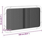  Vzglavje z vzglavjem Črna 100 x 55 x 3 cm Ratan, (5000109671) | Shoptok.si