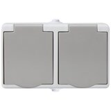 solight 5B308 - Dvostruka utičnica za vlažna okruženja IP54 | Eponuda.com