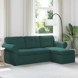 SOFA Tamnozelena 215 x 138 x 80 cm tkanina Cijene