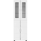  Highboard s policom FLORIN Visoki sjaj bijela 60 x 35 x 182 cm | Eponuda.ba
