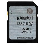 Kingston spominska kartica 128GB SDXC CL10 UHS-I 45MB/s SD10VG2/128GB | Shoptok.si