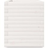  Vrtno cvetlično korito belo 90x40x49,5 cm trdna borovina | Shoptok.si