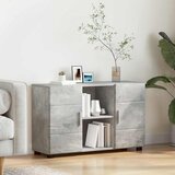  Kreveta s policom FLORIN Betonski sivi 88,5 x 30,5 x 55,5 cm | shoptok.hr