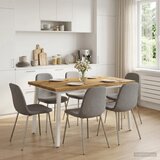  120 x 80 x 75 cm Čvrsto drvo akacije Bijela Pravokutni - Bijela 120 x 80 x 75 cm Živi rub | shoptok.hr