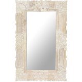 vidaXL ogledalo belo 80x50 cm trden mangov les | Shoptok.si