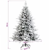  Umjetno božićno drvce s nogom 180 cm PVC i metal | shoptok.hr