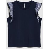 Marisse Navy Blue Cotton Blouse | shoptok.hr