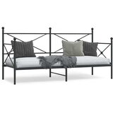 Dnevni krevet bez madraca crni 75x190 cm čelik | shoptok.hr