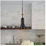 Elstead ETOILE-P-M-MB - Viseći luster ETOILE na sajli 1xE27/60W/230V prečnik 17,8 cm crna Cene