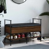  Klupa za cipele boja smeđeg hrasta 85,5x42x57,5 cm drvena | Eponuda.com