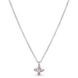 Vuch Ženska ogrlica Kristel Silver s motivom cvijeta, 44 cm Slike