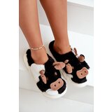 Boto FK1 Women's black fur slippers cow Remiola | Eponuda.ba