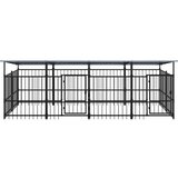  kavez za pse s krovom čelični 7,51 m² | shoptok.hr