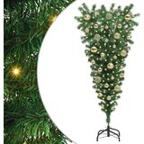  Umjetno božićno drvce naopačke s setom kuglica Zelena 120 cm | shoptok.hr