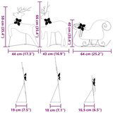 vidaXL LED irvasi 7 pcs Bijelo tkanina | shoptok.hr