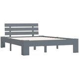 Furnova Posteljni okvir siv iz trdne borovine 140x200 cm, (21937078) | Shoptok.si