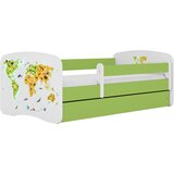 MID.YOU Dječji krevet Dreamy karta 160x80 sa madracem s ladicom Zelena | shoptok.hr