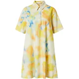 ARMEDANGELS Košulja haljina 'TALIZA' nebesko plava / žuta / narančasta / bijela