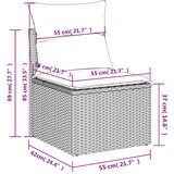  12-dijelni set vrtnih sofa od poliratana s jastucima crni | shoptok.hr
