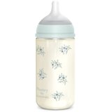 Suavinex Poetry SX Pro Physiological Glass M staklena bočica za bebe 3 m+ Medium Flow - Blue 240 ml | shoptok.hr