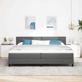  Krevet s opruga kutije Tamno siva 200 x 200 cm tkanina | shoptok.hr