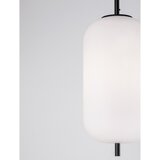 Nova Luce Bela/črna steklena viseča svetilka ø 22 cm Lato – | Shoptok.si