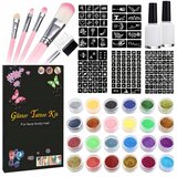  Glitter tattoo komplet za izdelavo bleščečih tatujev 120 šablon | Shoptok.si