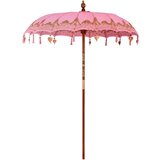 vidaXL balineški parasol ružičasta 180-190 cm pamuk, solidno drvo | shoptok.hr