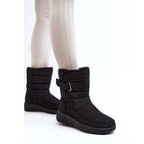 Boto Women's Velcro Fastened Insulated Snow Boots Black Jawora | Shoptok.si