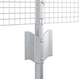  Zavarena žičana ograda s 44 U postova srebrna 0.5x100 m čelik | shoptok.hr