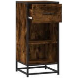  Komoda boja hrasta 35,5x35x76 cm konstruirano drvo i metal | shoptok.hr
