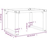  Noge za stolić za kavu s O-oblikom 60x50x38 cm čelik | shoptok.hr