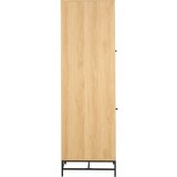 Actona garderobna omara v hrastovem dekorju v naravni barvi 51x200x60 cm albany – | Shoptok.si