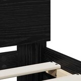  Krevetna konstrukcija Crni hrast 120 x 190 cm Konstruirano drvo | shoptok.hr