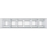  Gabionski uzdignuti krevet 3 pcs Srebrno 250 x 50 x 150 cm | shoptok.hr