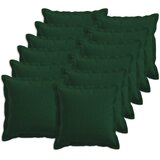  Presvlaka za jastuk 12 kom. HOUTEN Tamnozelena 40 x 40 cm - Tamnozelena 40 x 40 cm 12 | shoptok.hr